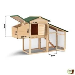 Poulailler Bois Avec Pondoir 12 Poulailler Bois Avec Pondoir -Le Jardin Parfai poulailler bois avec pondoir 172 x 110 x 64 cm 3