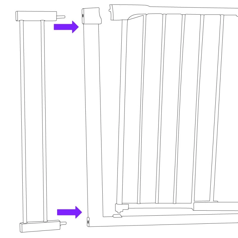 Rallonge Pour Barrière De Sécurité Escalier Sans Perçage Pour Enfant, Bébé, Chien 5 Rallonge Pour Barrière De Sécurité Escalier Sans Perçage Pour Enfant, Bébé, Chien - Image 5