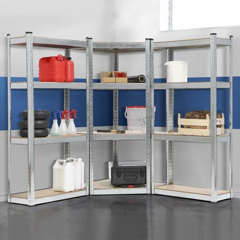 Triple étagère D'angle Pour Charges Lourdes - 4 Niveaux 5 Triple étagère D'angle Pour Charges Lourdes - 4 Niveaux - Image 5