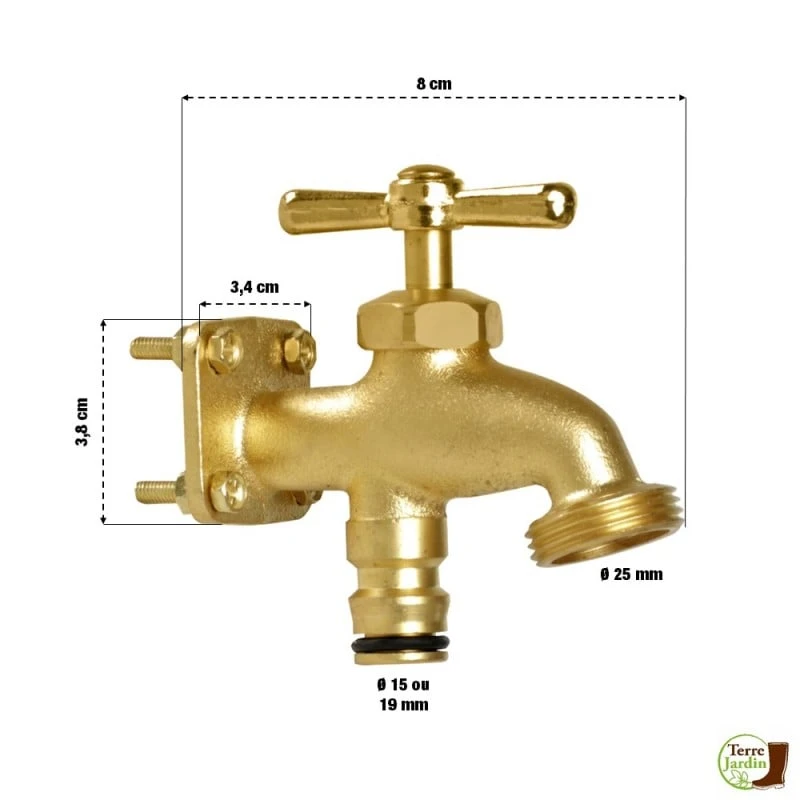 Robinet De Jardin En Laiton 2 Robinet De Jardin En Laiton - Image 2