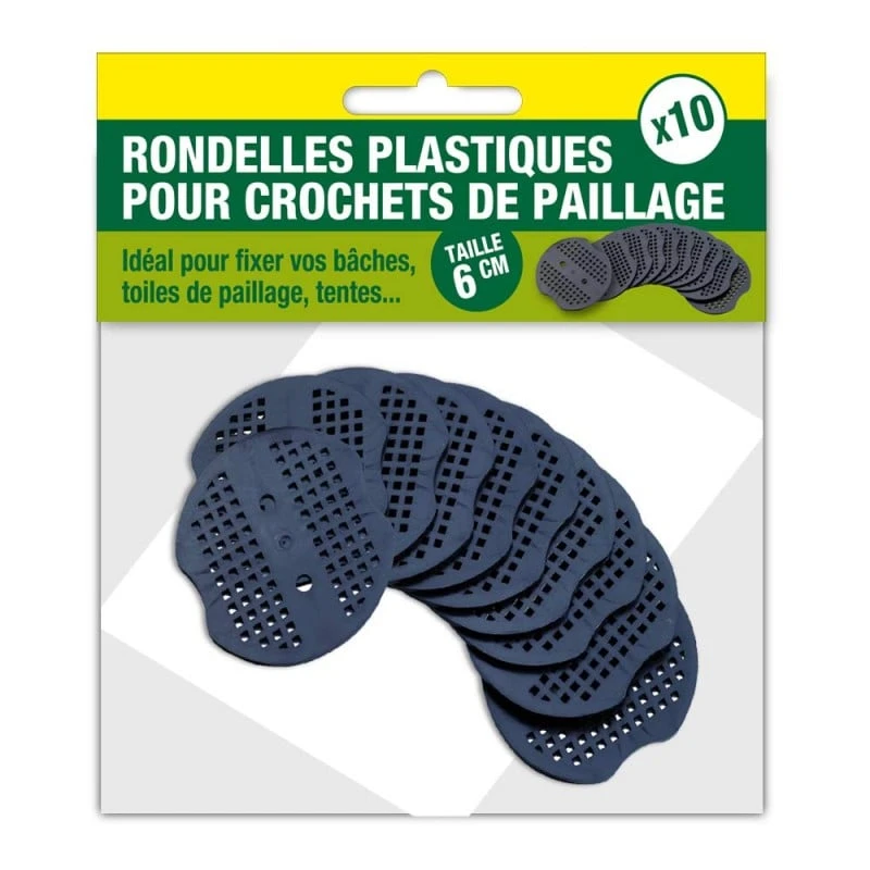 Rondelles Plastiques Pour Crochets De Paillage Par 10 3 Rondelles Plastiques Pour Crochets De Paillage Par 10 - Image 3