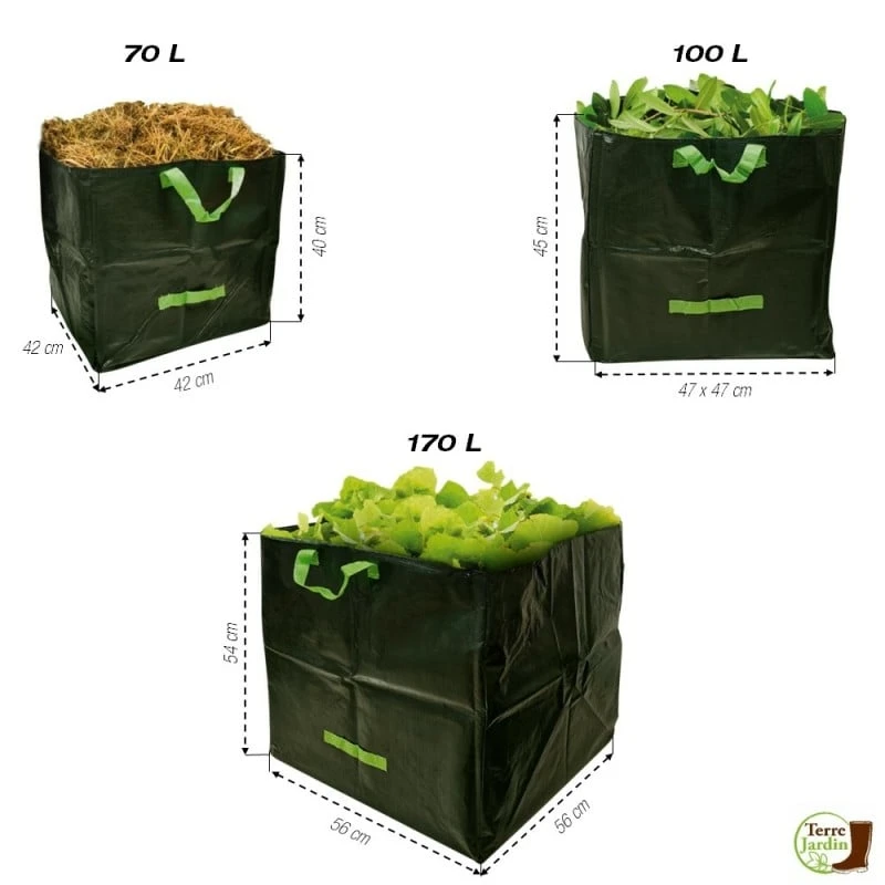 Sac De Jardin Carré - Lot De 3 2 Sac De Jardin Carré - Lot De 3 - Image 2