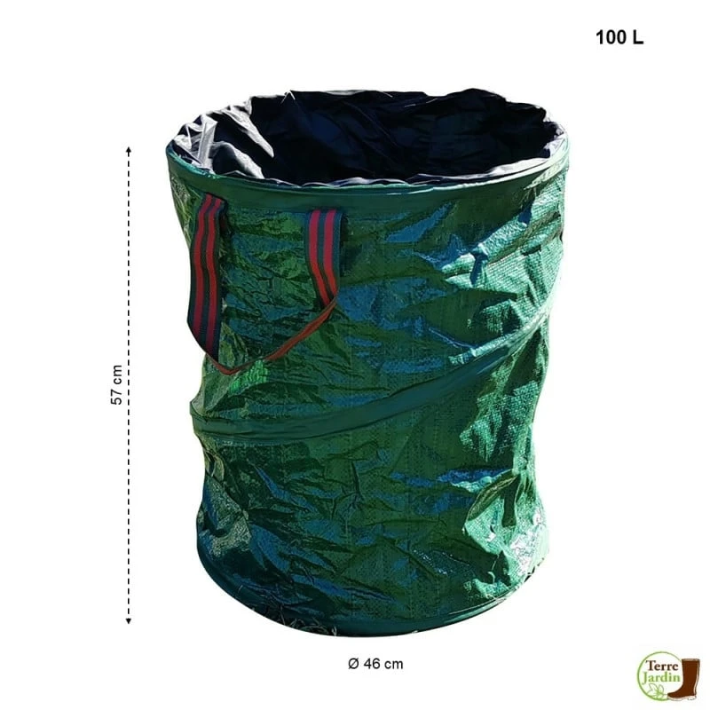 Sac Pour Déchets Verts De Jardin Pop Up 100 L - Lot De 3 2 Sac Pour Déchets Verts De Jardin Pop Up 100 L - Lot De 3 - Image 2