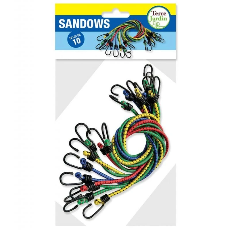 Sandow élastique 80cm Avec Crochets - Lot De 10 2 Sandow élastique 80cm Avec Crochets - Lot De 10 - Image 2