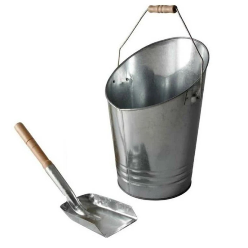 Seau Et Pelle à Cendres Métal Galvanisé 2 Seau Et Pelle à Cendres Métal Galvanisé - Image 2
