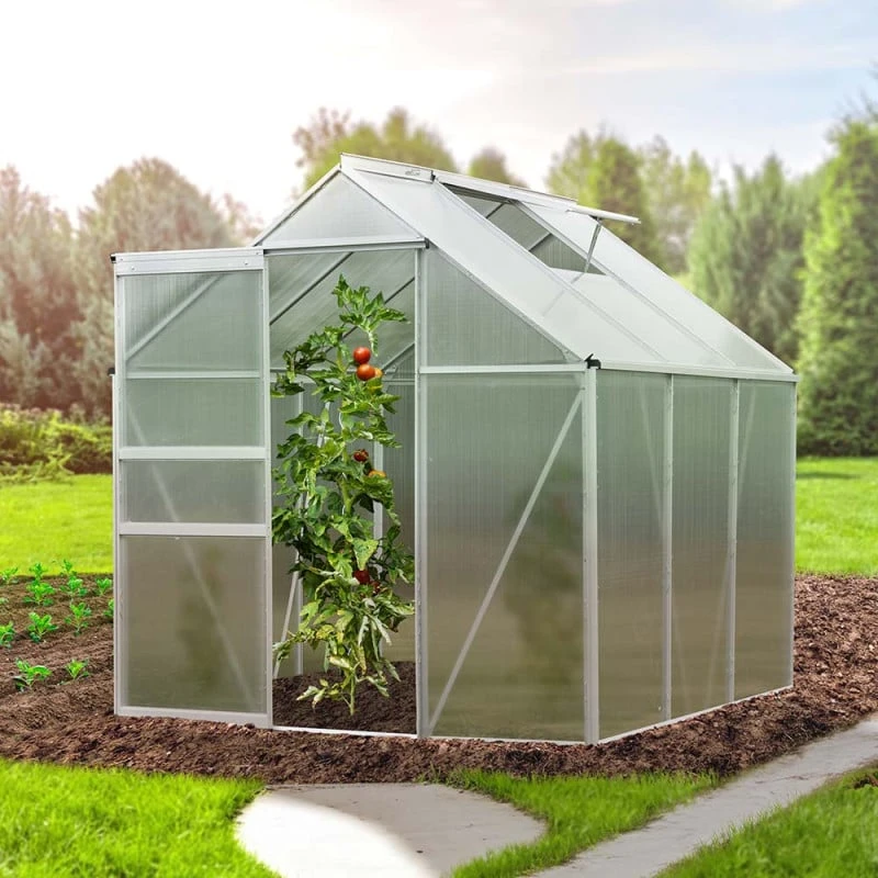 Serre De Jardin Aluminium Et Polycarbonate 3,6 M² 3 Serre De Jardin Aluminium Et Polycarbonate 3,6 M² - Image 3