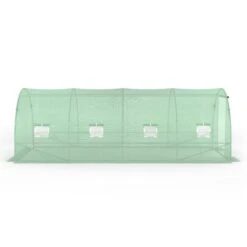 Serre Tunnel De Jardin 18M² Avec Bâche Renforcée -Le Jardin Parfai serre tunnel de jardin 18m avec bache renforcee 2