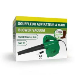 Souffleur Aspirateur à Main 500 W 12 Souffleur Aspirateur à Main 500 W -Le Jardin Parfai souffleur aspirateur a main 500w 5