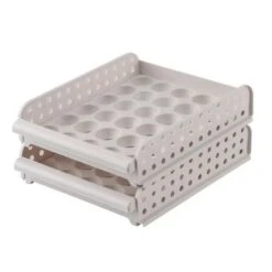 Support à œufs Empilable Et Coulissant - Lot De 2