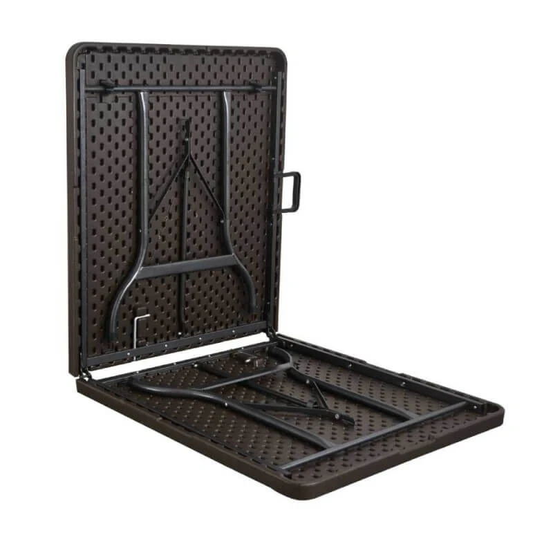 Table De Jardin Pliante 8 Personnes 180 Cm, Imitation Bois 2 Table De Jardin Pliante 8 Personnes 180 Cm, Imitation Bois - Image 2