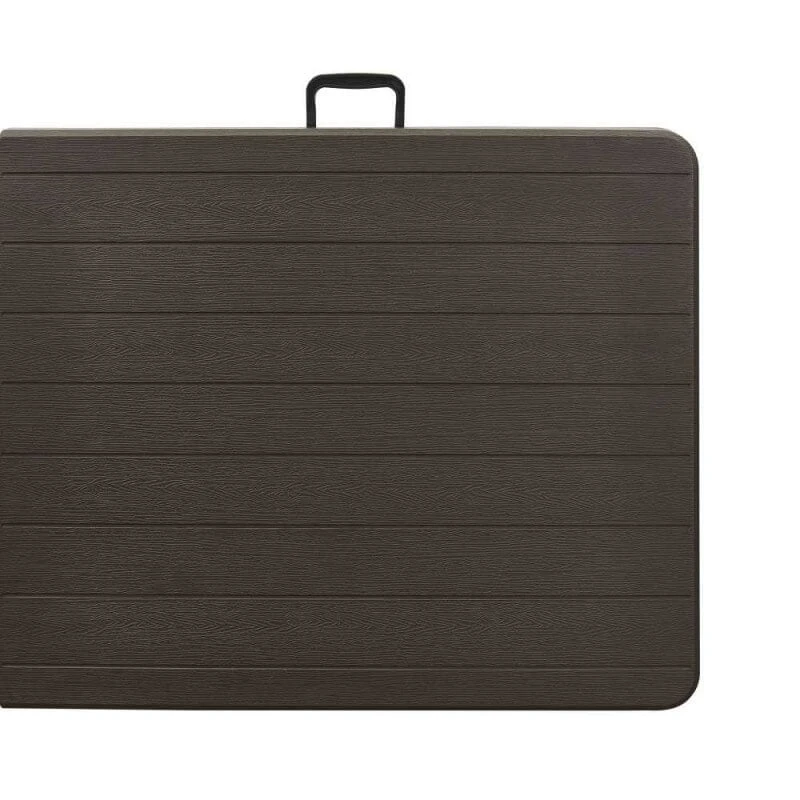 Table De Jardin Pliante 8 Personnes 180 Cm, Imitation Bois 3 Table De Jardin Pliante 8 Personnes 180 Cm, Imitation Bois - Image 3