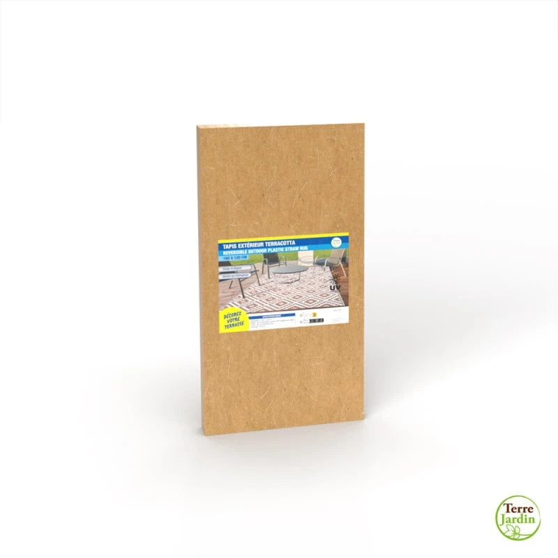 Tapis Extérieur Réversible Pour Balcon Et Terrasse Terracotta 7 Tapis Extérieur Réversible Pour Balcon Et Terrasse Terracotta - Image 7
