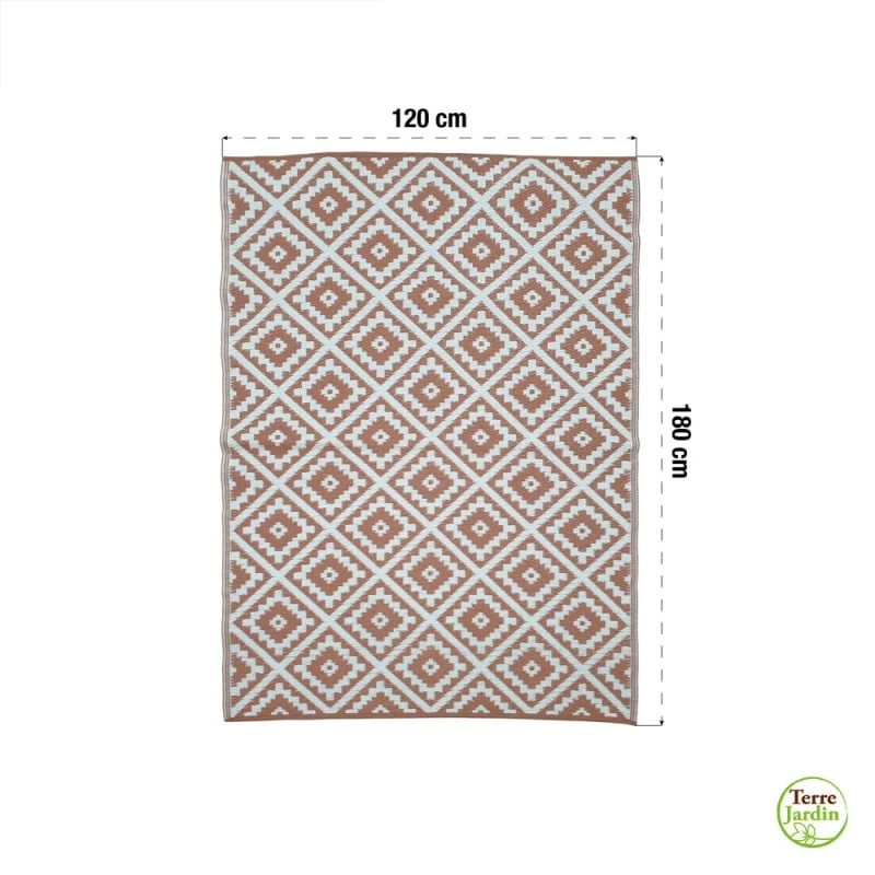 Tapis Extérieur Réversible Pour Balcon Et Terrasse Terracotta 8 Tapis Extérieur Réversible Pour Balcon Et Terrasse Terracotta - Image 8