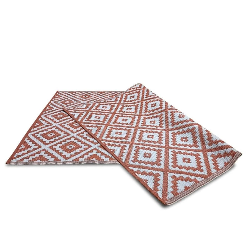 Tapis Extérieur Réversible Pour Balcon Et Terrasse Terracotta 1 Tapis Extérieur Réversible Pour Balcon Et Terrasse Terracotta