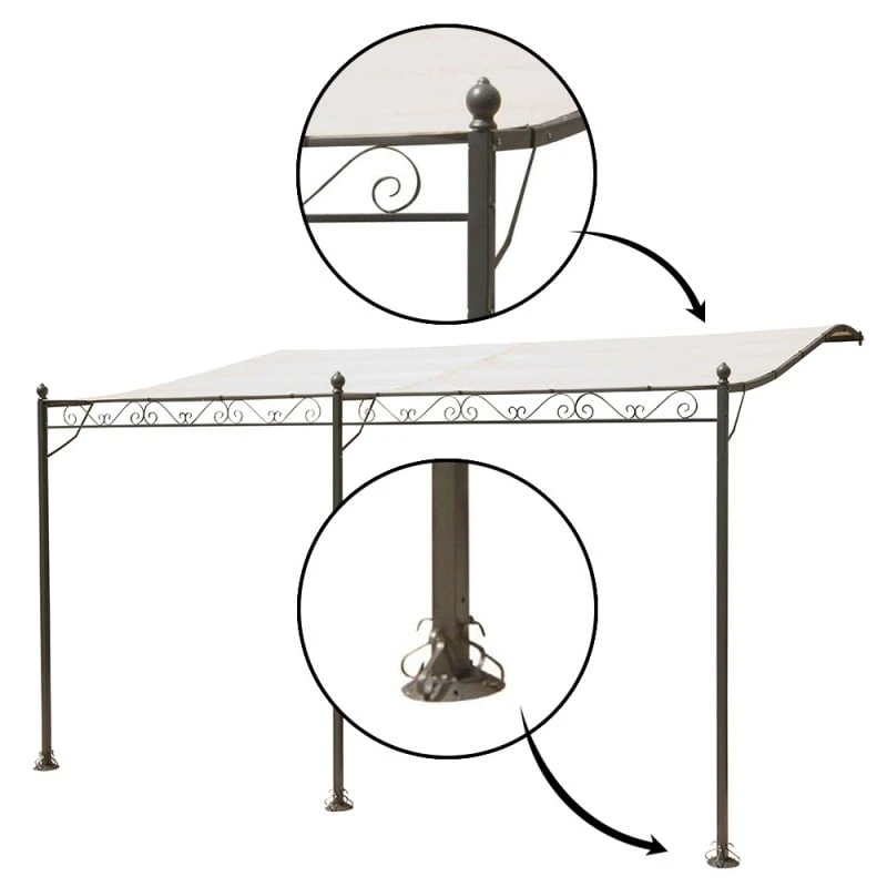 Tonnelle Adossée 4 X 3 M 2 Tonnelle Adossée 4 X 3 M - Image 2