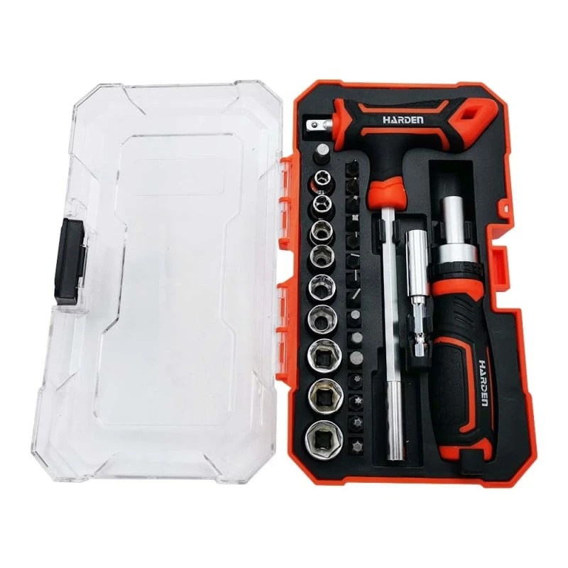 Tournevis à Cliquet Avec Embouts - 28 Pièces 2 Tournevis à Cliquet Avec Embouts - 28 Pièces - Image 2