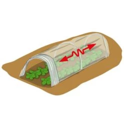 Tunnel De Forçage Accordéon Souple 4 Mètres 7 Tunnel De Forçage Accordéon Souple 4 Mètres -Le Jardin Parfai tunnel forcage accordeon transparent souple 4m 3