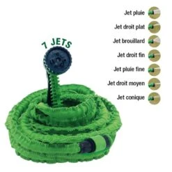 Tuyau D'arrosage Extensible Avec Pistolet 12 Tuyau D'arrosage Extensible Avec Pistolet -Le Jardin Parfai tuyau arrosage plat extensible avec pistolet d arrosage 4