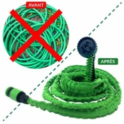 Tuyau D'arrosage Extensible Avec Pistolet 13 Tuyau D'arrosage Extensible Avec Pistolet -Le Jardin Parfai tuyau arrosage plat extensible avec pistolet d arrosage 5