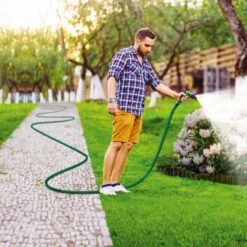 Tuyau D'arrosage Extensible Avec Pistolet 15 Tuyau D'arrosage Extensible Avec Pistolet -Le Jardin Parfai tuyau arrosage plat extensible avec pistolet d arrosage 7