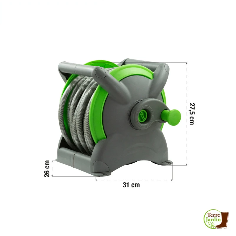 Tuyau D'arrosage Avec Enrouleur 15 M Et Accessoires 2 Tuyau D'arrosage Avec Enrouleur 15 M Et Accessoires - Image 2