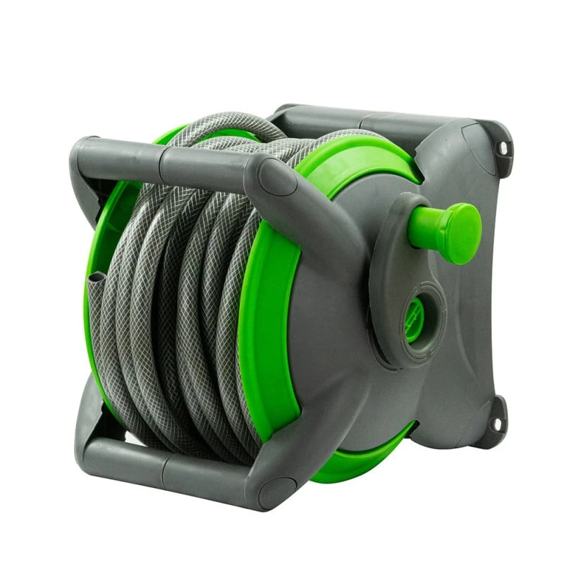 Tuyau D'arrosage Avec Enrouleur 15 M Et Accessoires 1 Tuyau D'arrosage Avec Enrouleur 15 M Et Accessoires