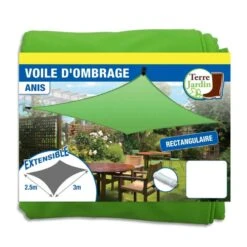 Voile D'ombrage Rectangulaire Extensible 15 Voile D'ombrage Rectangulaire Extensible -Le Jardin Parfai voile d ombrage rectangulaire 6